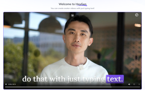 AI工具heygen的注册链接（含：使用方法）