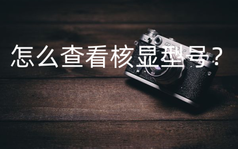 怎么查看核显型号？