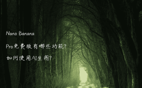 Nano Banana Pro免费版有哪些功能?如何使用AI生图?