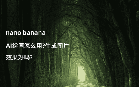 nano banana AI绘画怎么用?生成图片效果好吗?