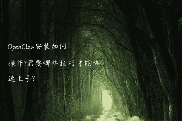 OpenClaw安装如何操作?需要哪些技巧才能快速上手?