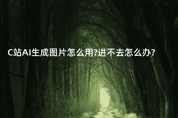 C站AI生成图片怎么用?进不去怎么办?