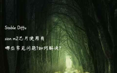 Stable Diffusion m2芯片使用有哪些常见问题?如何解决?