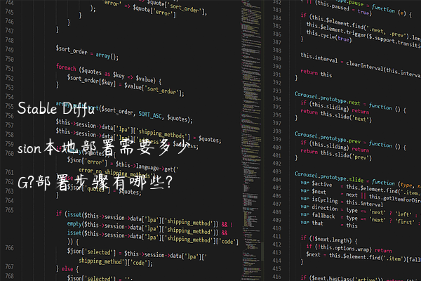 Stable Diffusion本地部署需要多少G?部署步骤有哪些?