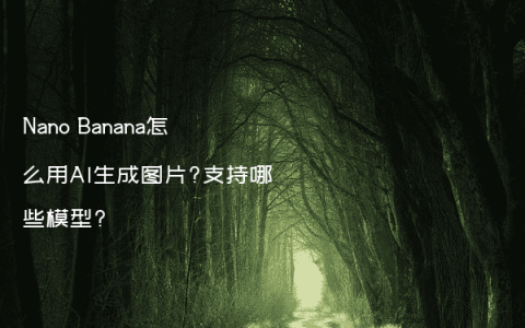 Nano Banana怎么用AI生成图片?支持哪些模型?