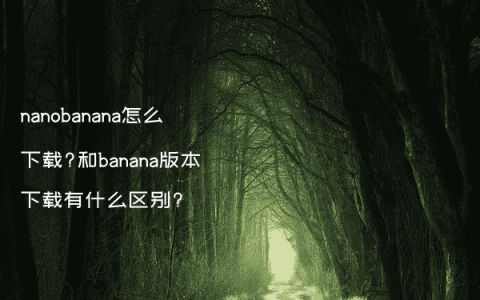 nanobanana怎么下载?和banana版本下载有什么区别?