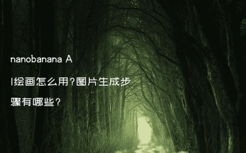 nanobanana AI绘画怎么用?图片生成步骤有哪些?