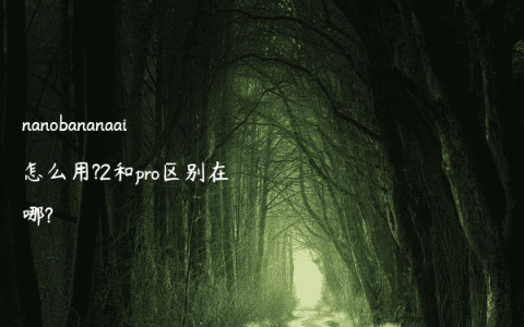 nanobananaai怎么用?2和pro区别在哪?