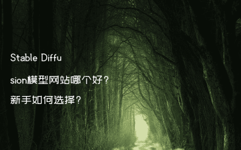 Stable Diffusion模型网站哪个好?新手如何选择?