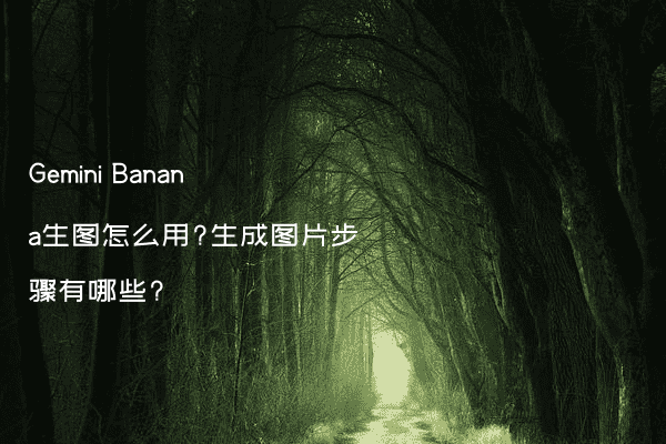 Gemini Banana生图怎么用?生成图片步骤有哪些?