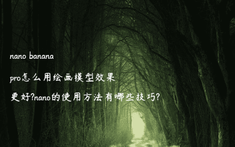 nano banana pro怎么用绘画模型效果更好?nano的使用方法有哪些技巧?