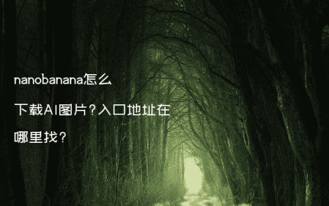 nanobanana怎么下载AI图片?入口地址在哪里找?