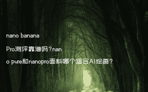 nano banana Pro测评靠谱吗?nano pure和nanopro面料哪个适合AI绘画?