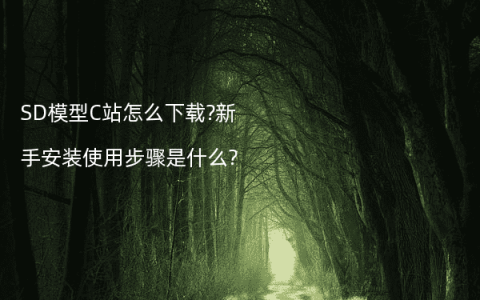 SD模型C站怎么下载?新手安装使用步骤是什么?