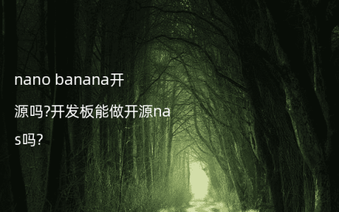 nano banana开源吗?开发板能做开源nas吗?