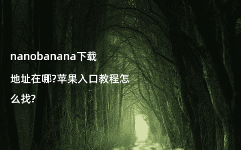 nanobanana下载地址在哪?苹果入口教程怎么找?