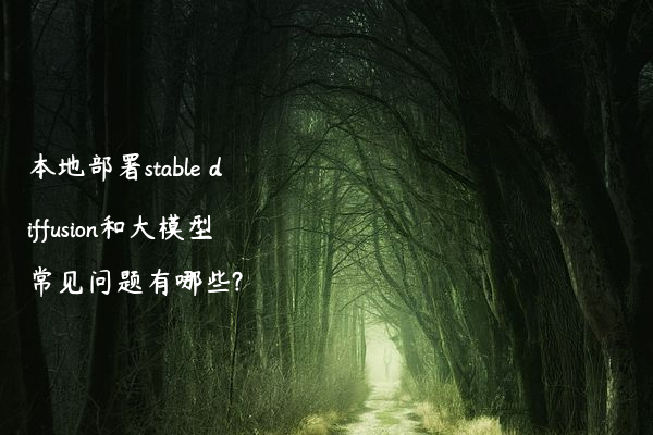 本地部署stable diffusion和大模型常见问题有哪些?