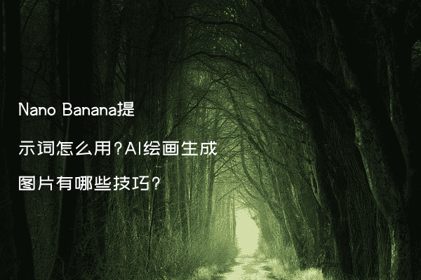 Nano Banana提示词怎么用?AI绘画生成图片有哪些技巧?
