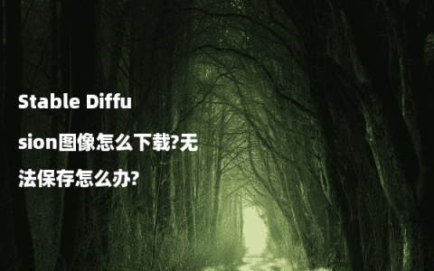 Stable Diffusion图像怎么下载?无法保存怎么办?