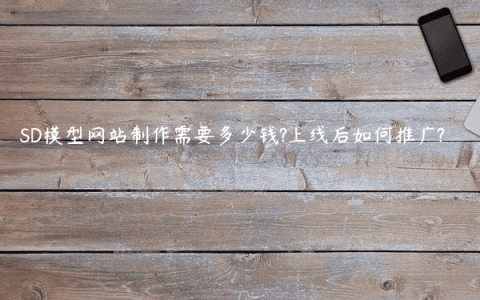 SD模型网站制作需要多少钱?上线后如何推广?