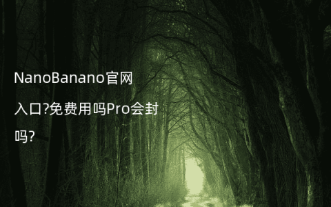 NanoBanano官网入口?免费用吗Pro会封吗?