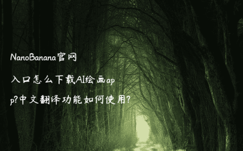 NanoBanana官网入口怎么下载AI绘画app?中文翻译功能如何使用?