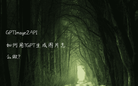 GPTImage2API如何用?GPT生成图片怎么做?