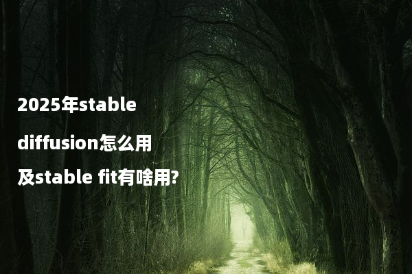 2025年stable diffusion怎么用及stable fit有啥用?