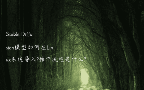 Stable Diffusion模型如何在Linux系统导入?操作流程是什么?